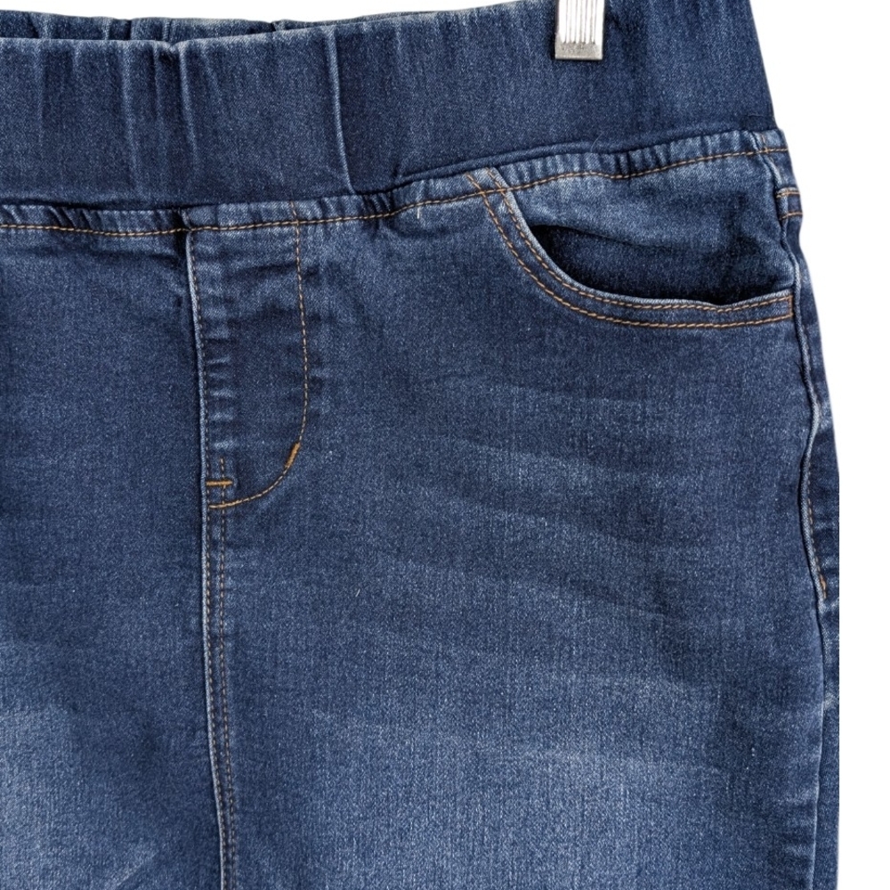 Be-Girl Denim Pull-On Pencil Skirt Medium Wash, Size Large - Picture 2 of 5